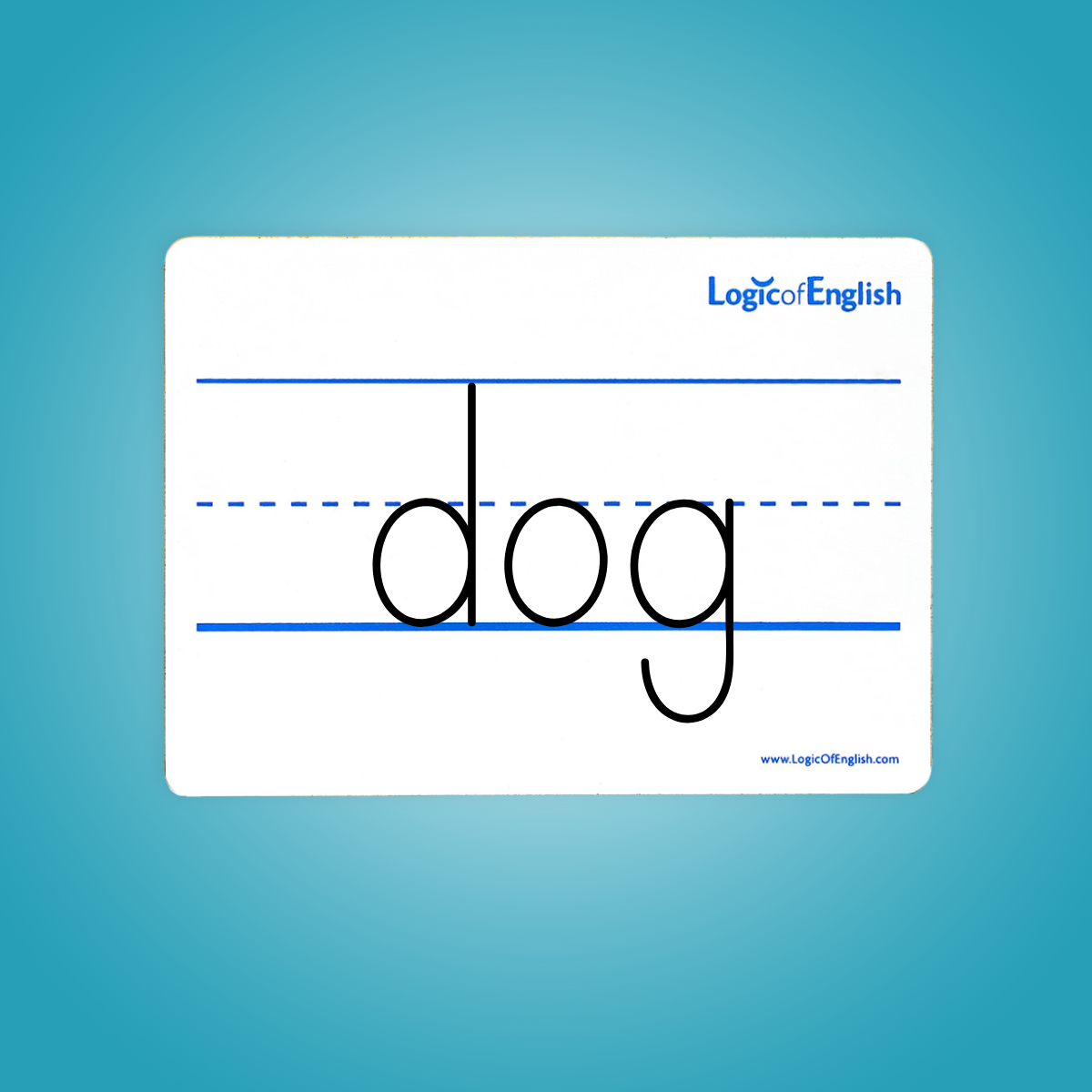 whiteboard with "dog"