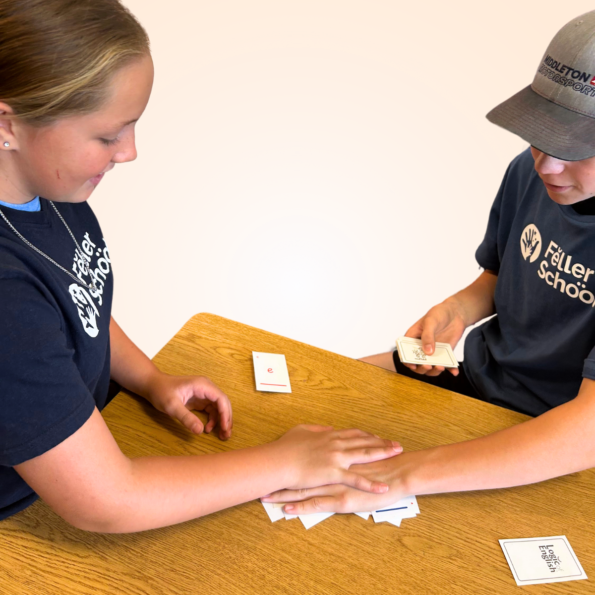 students playing phonogram game