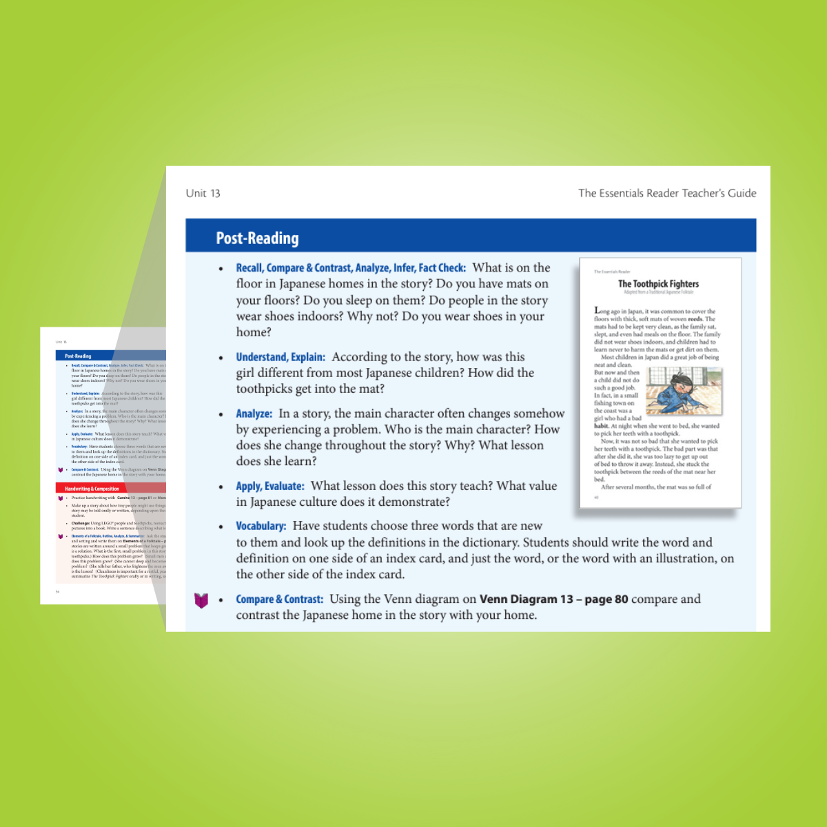 example of Essentials Reader Teacher's Guide
