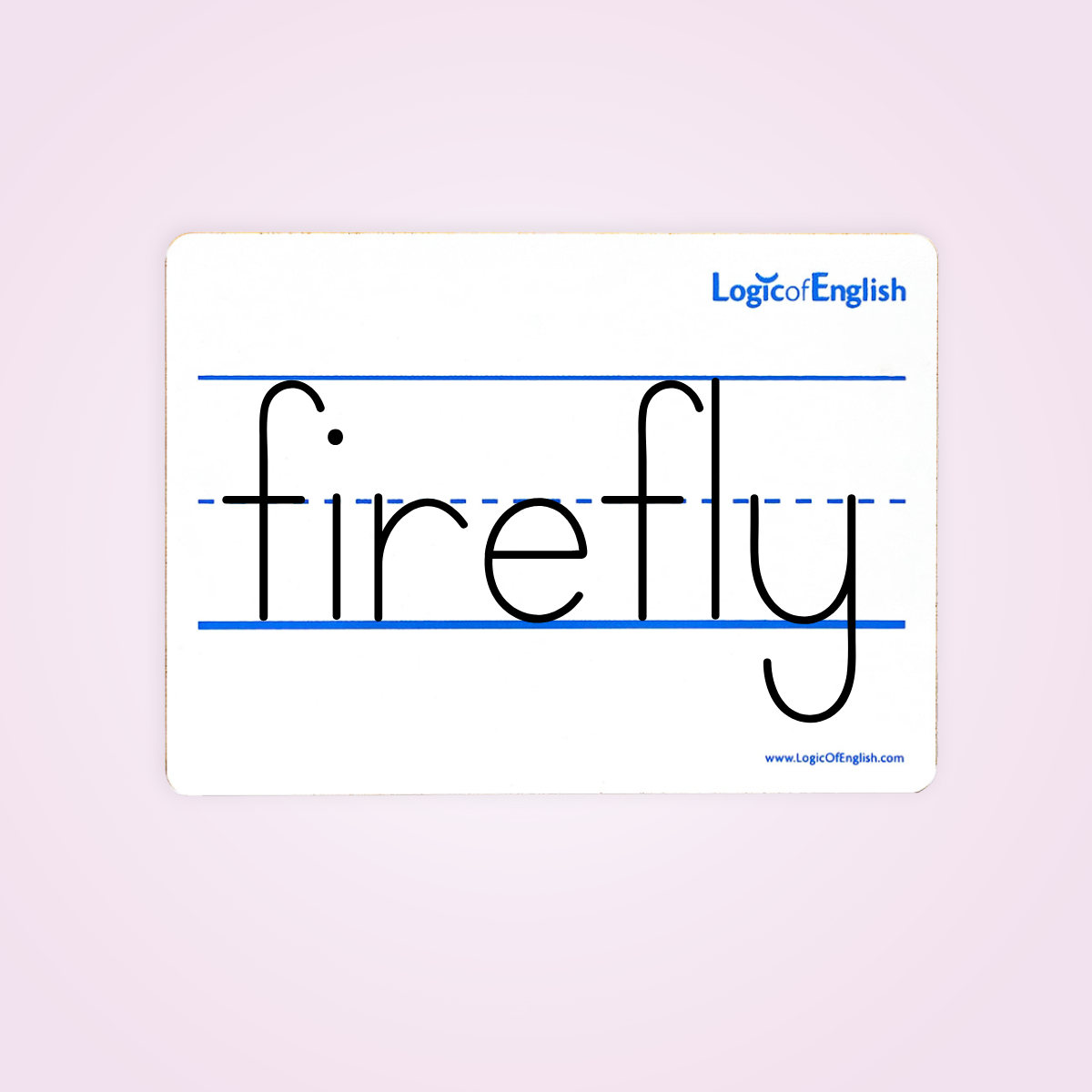 whiteboard with word "firefly"