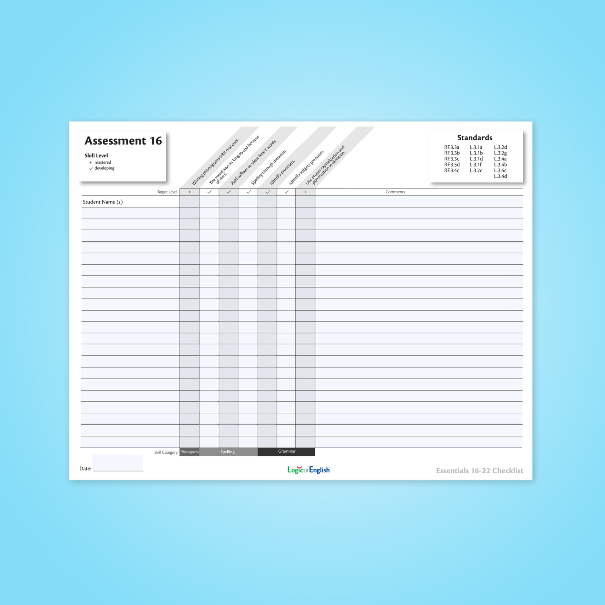 Essentials assessment