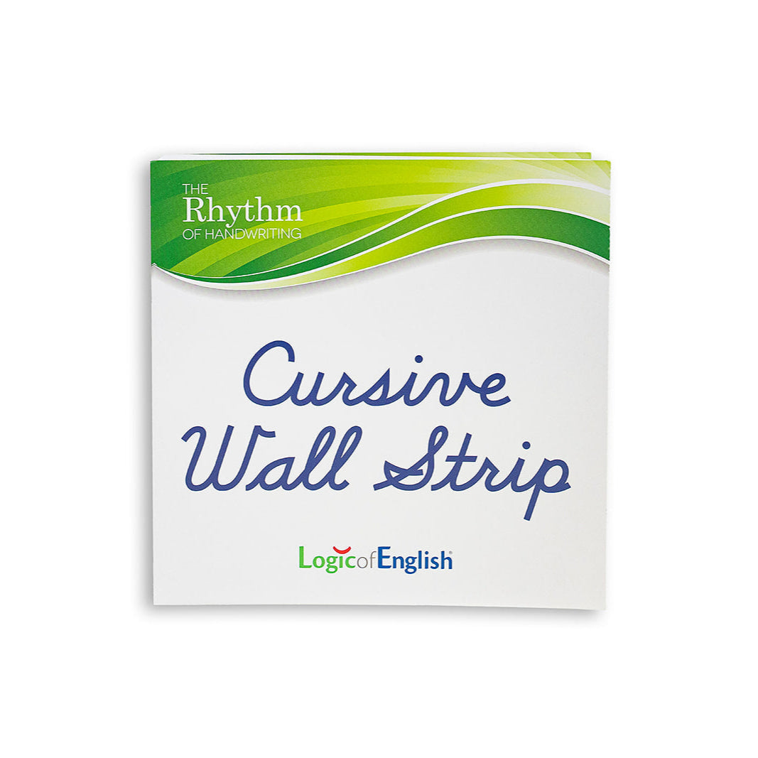 Young N Refined Laminated Cursive Alphabet Classroom Wall Strip - Educational Poster