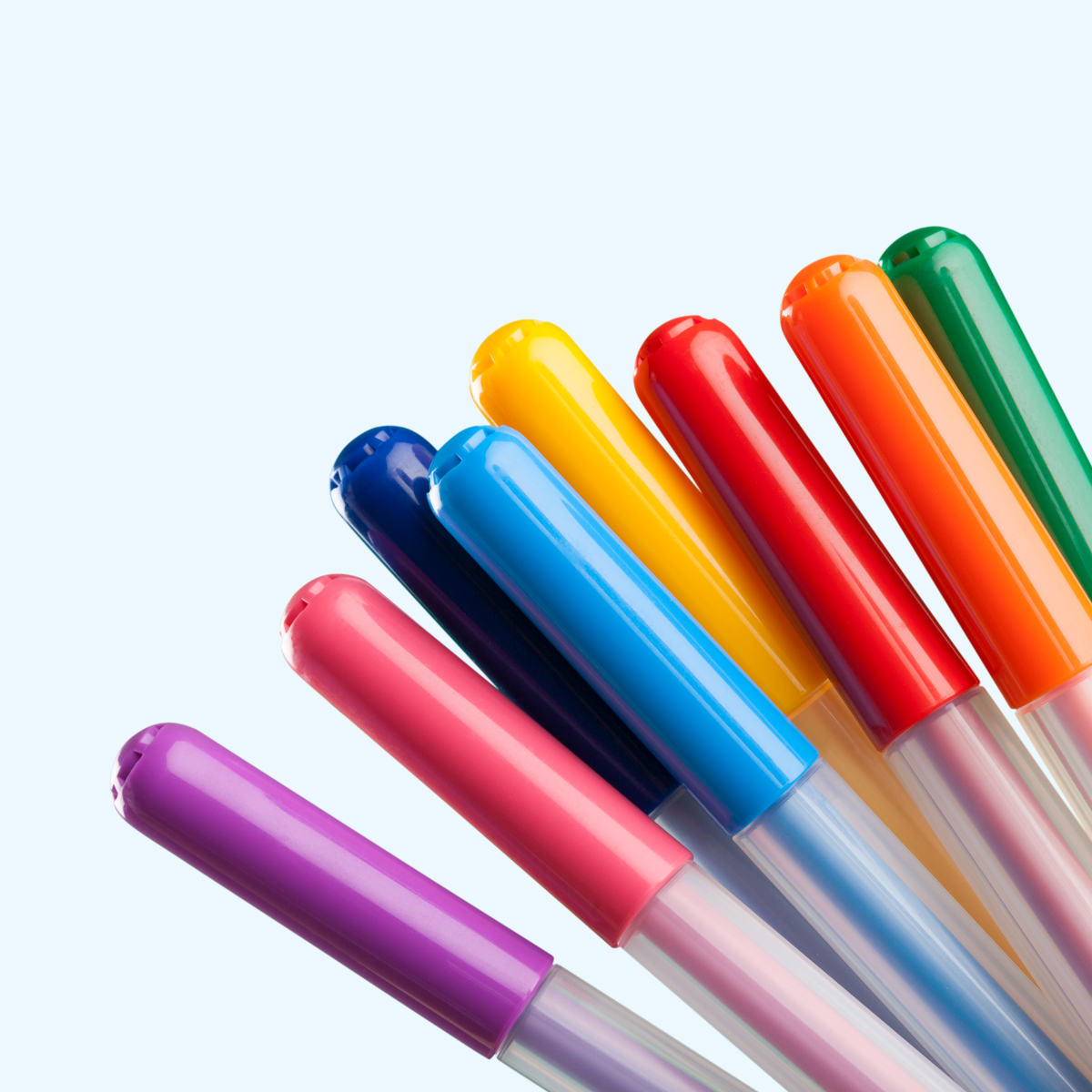 colorful markers