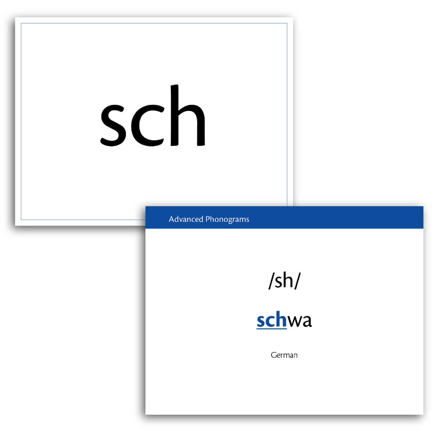 Advanced phonogram flashcards