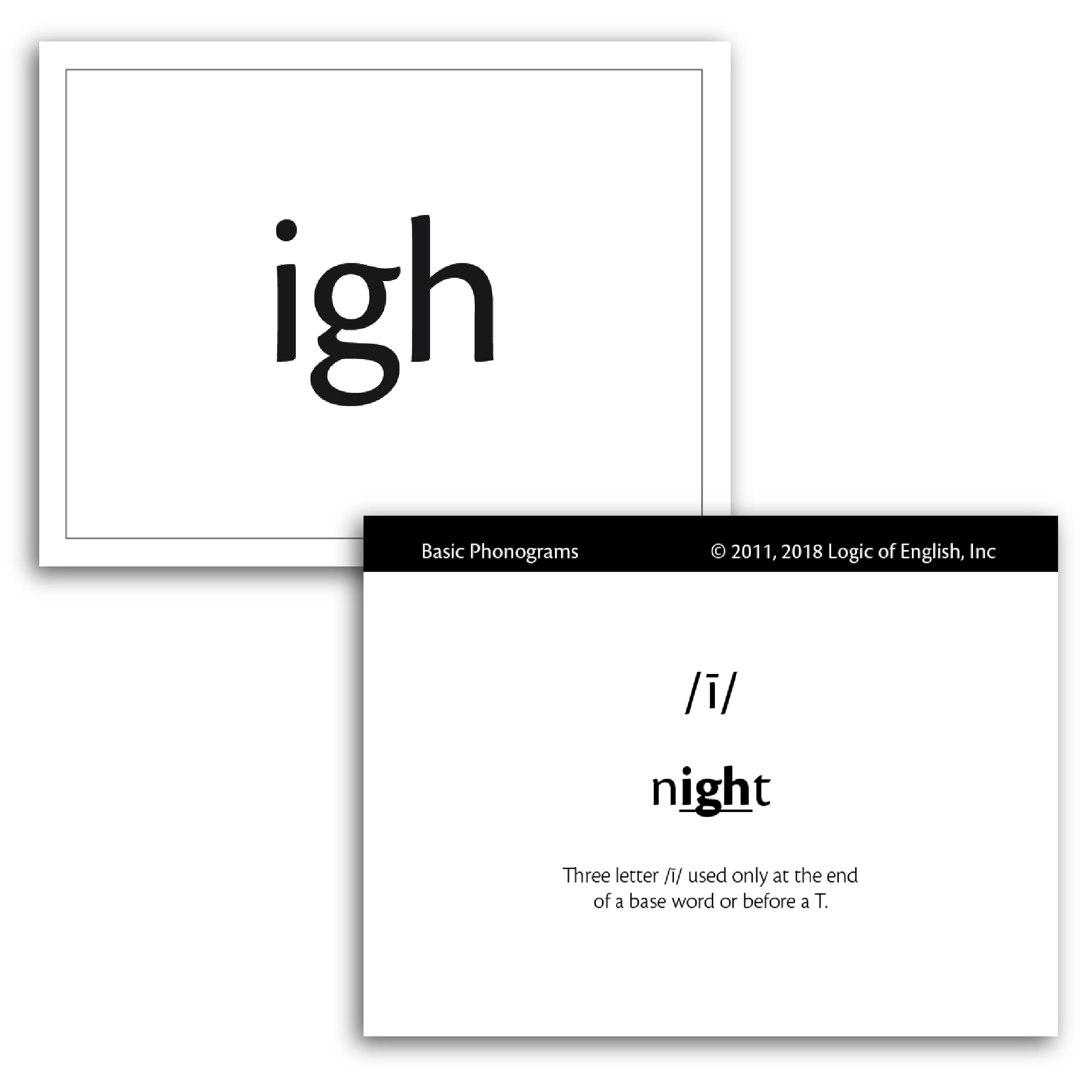 Advanced phonogram flashcards