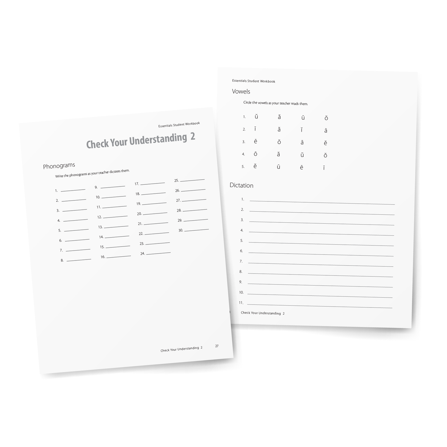 Sample of Student Workbook for Essentials Units 1-7 - Check Your Understanding