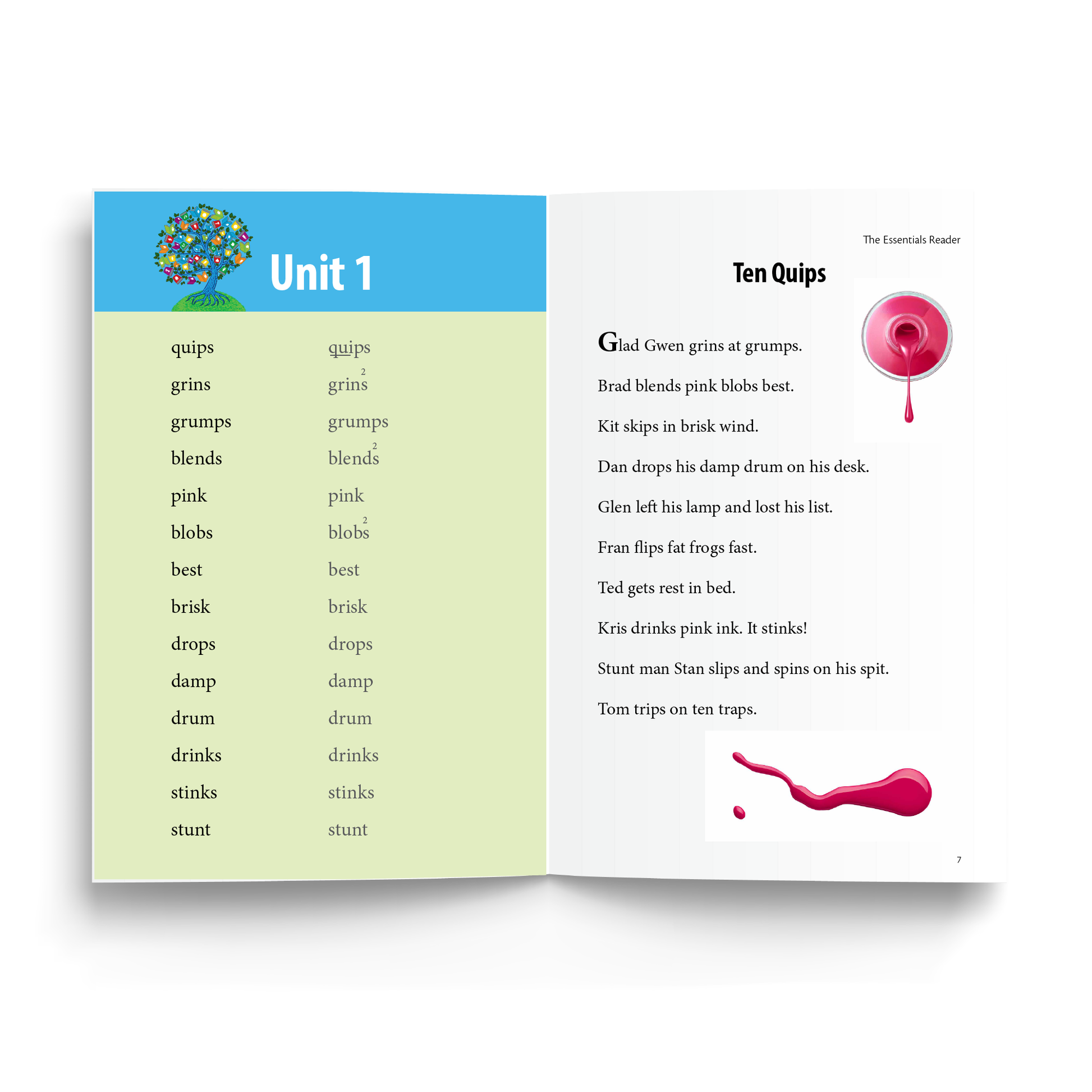 Unit 1 Interior Sample  - "Ten Quips" read in conjunction with Unit 2 of the main Essentials curriculum.