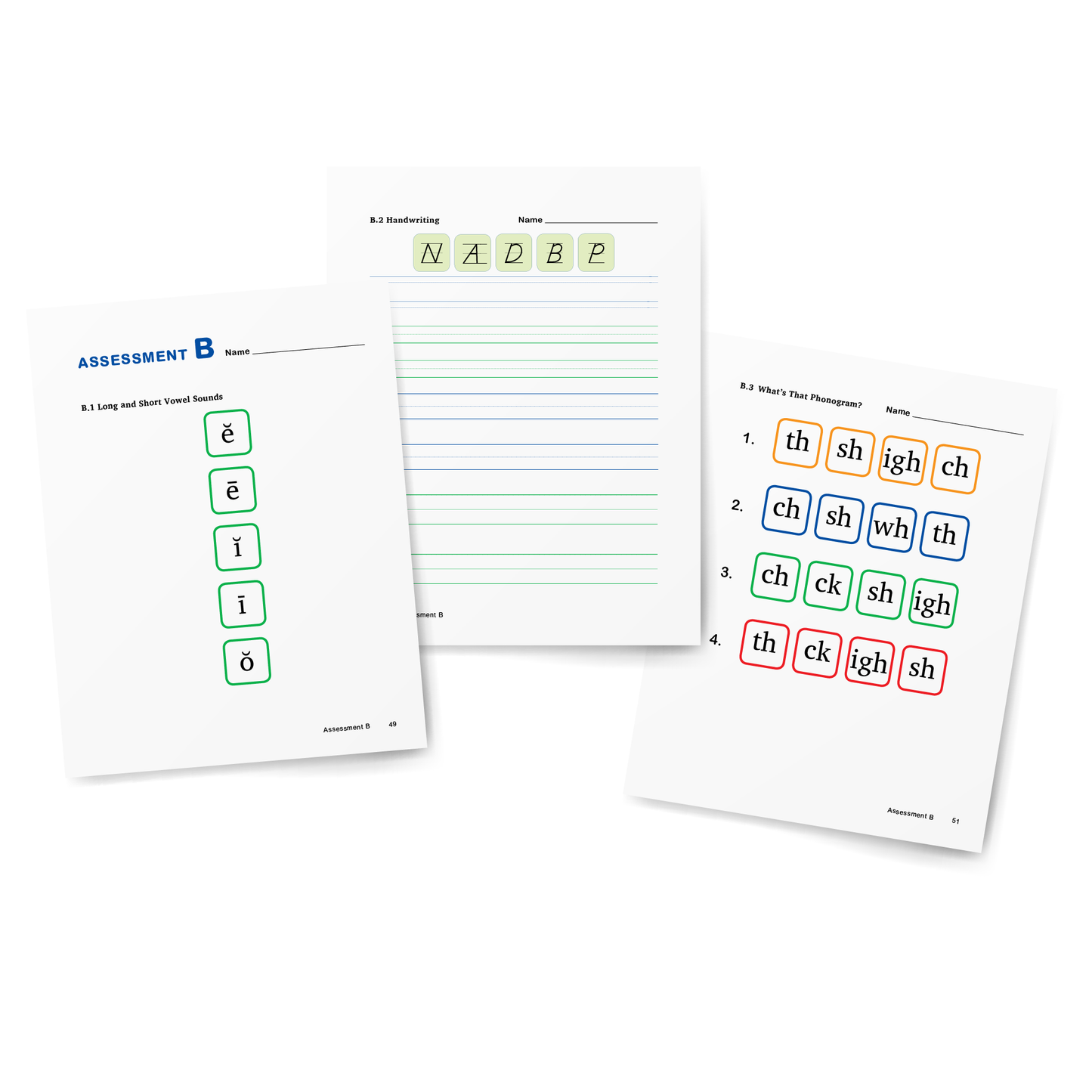 Sample of Student Workbook for Foundations B - Assessment B