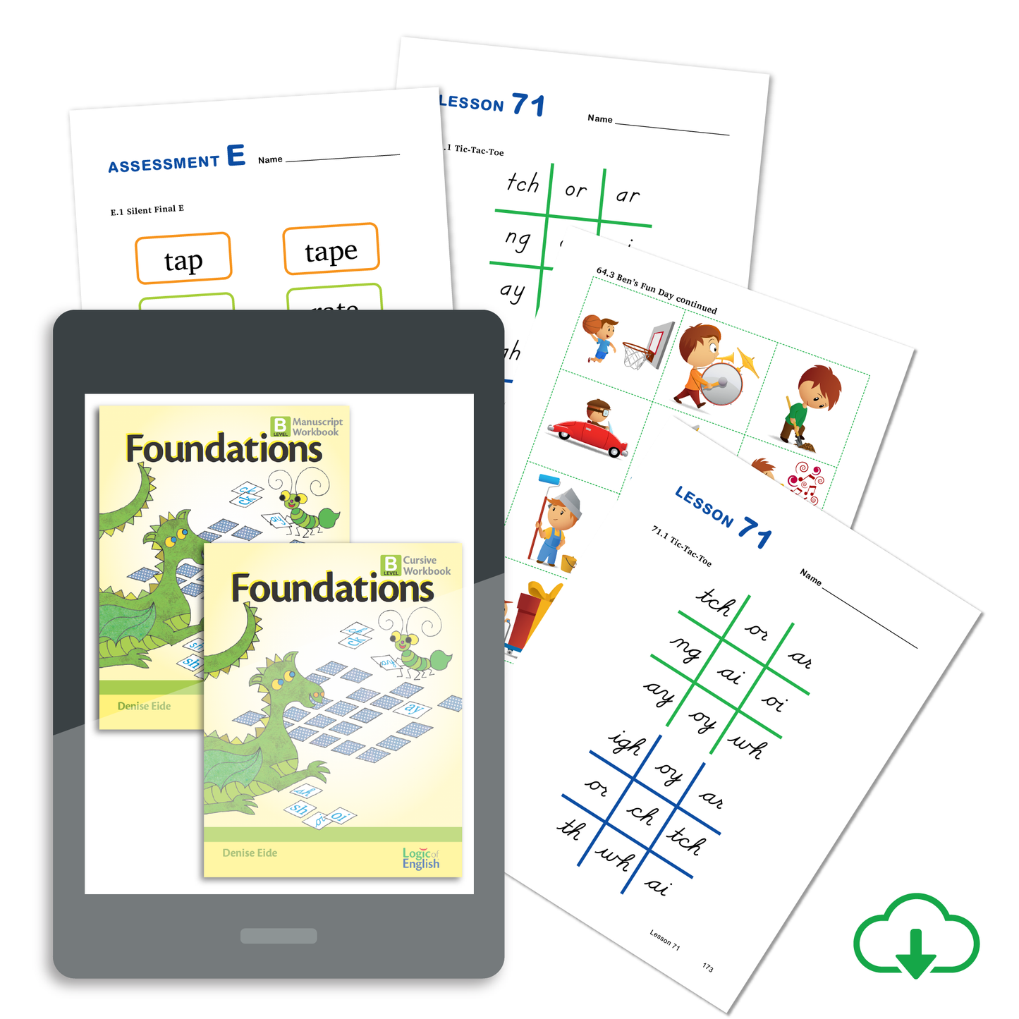 Student Workbook for Foundations B: Available in Cursive or Manuscript - PDF Download