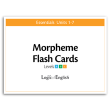 Morpheme Flashcards for Essentials Units 1-7