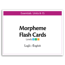 Morpheme Flash Cards for Essentials Units 8-15