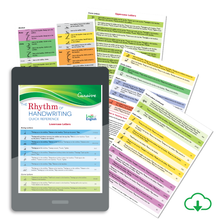 Rhythm of Handwriting Cursive Quick Reference - PDF Download