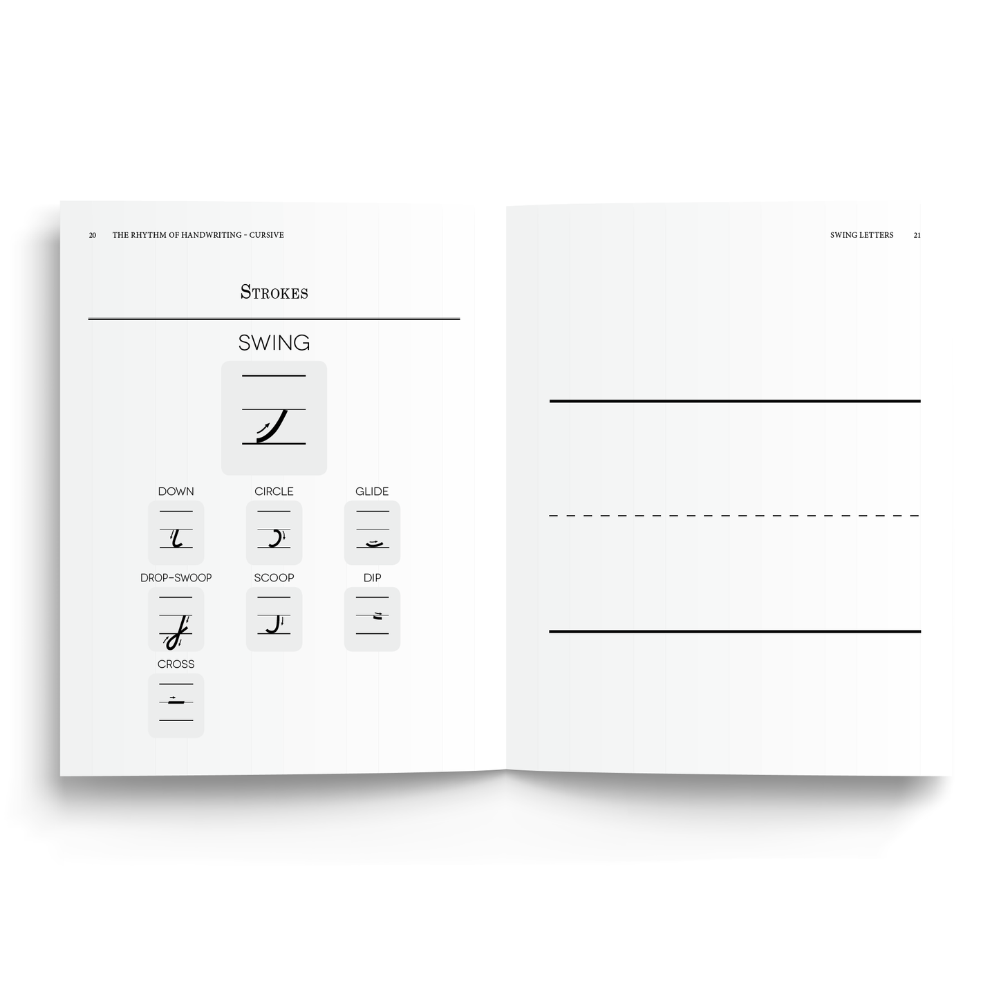 Sample of Rhythm of Handwriting Cursive Student Book - Strokes