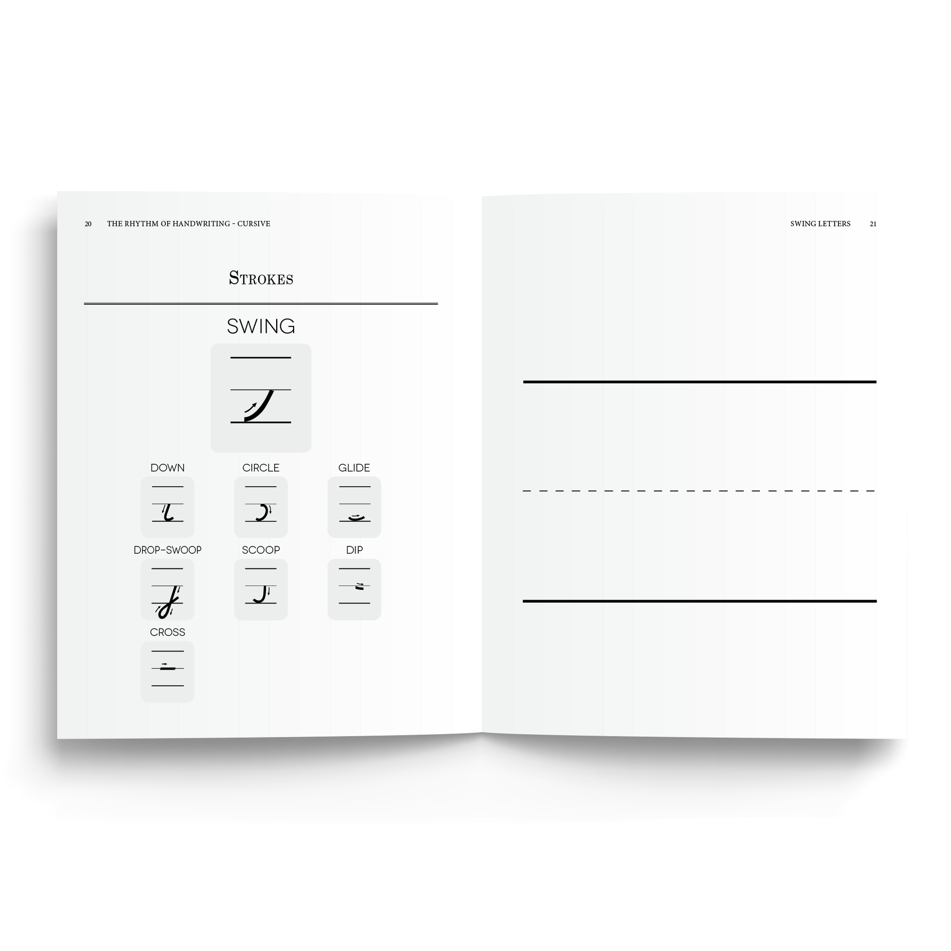 Sample of Rhythm of Handwriting Cursive Student Book - Strokes