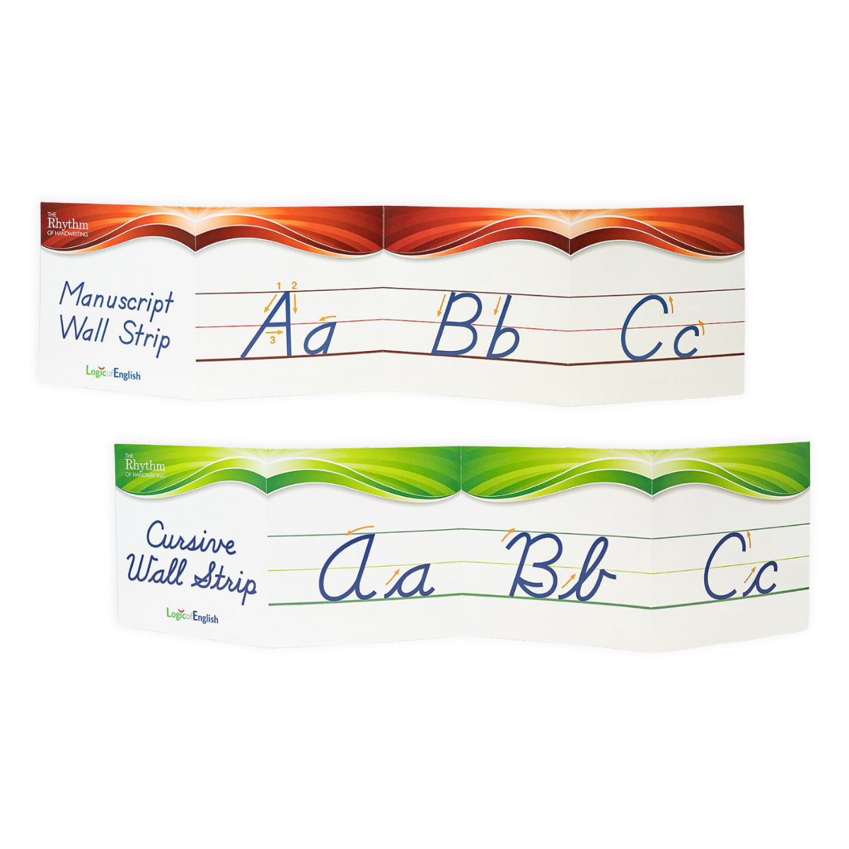 ROH manuscript and cursive wall strips