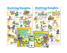 knitting knights posters, book, coloring book and songs