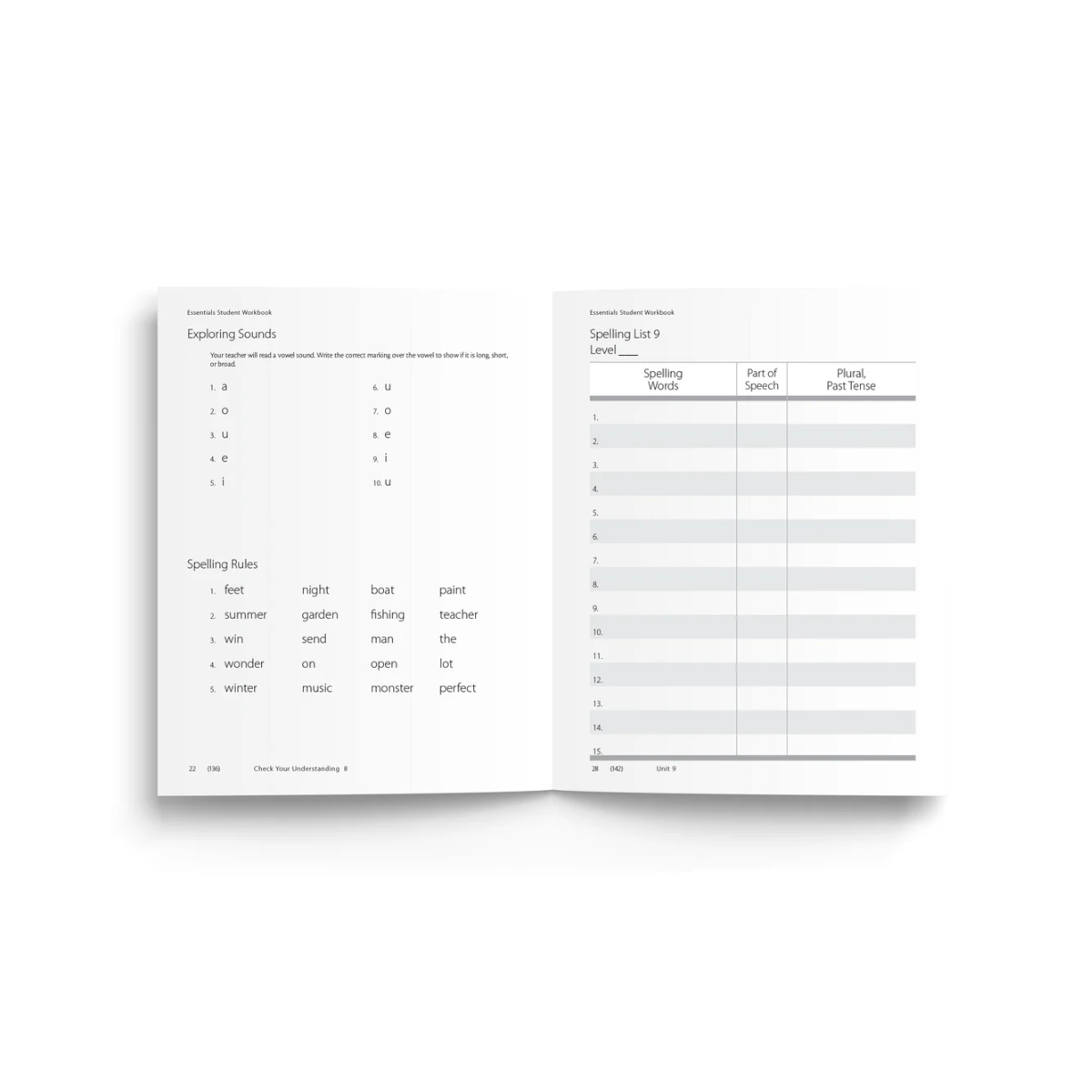 Essentials workbook interior