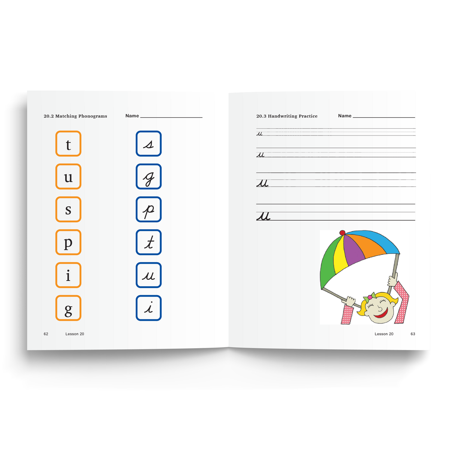 Foundations B workbook interior