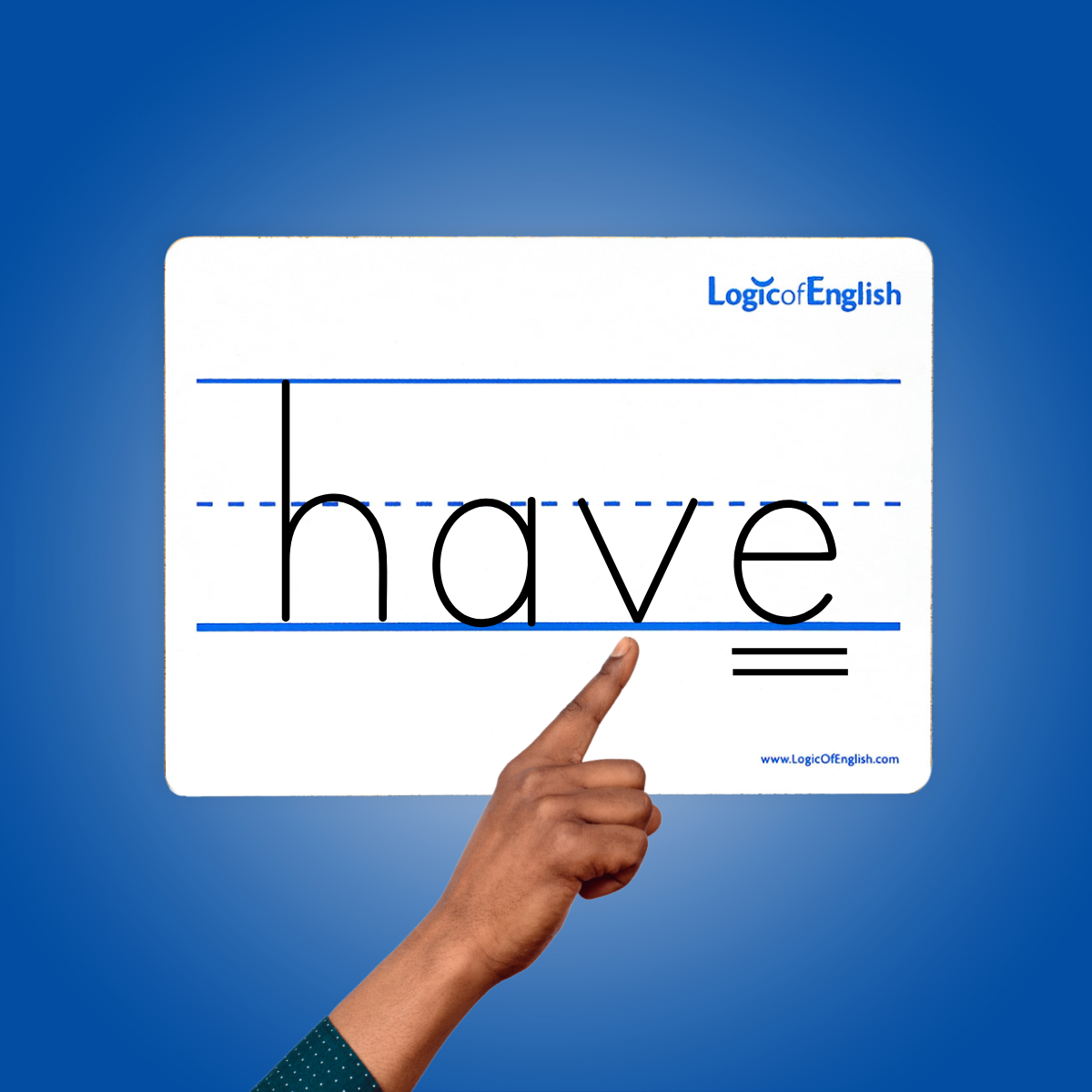the word "have" written on white board