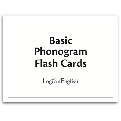 Basic Phonogram Flash Cards by Logic of English