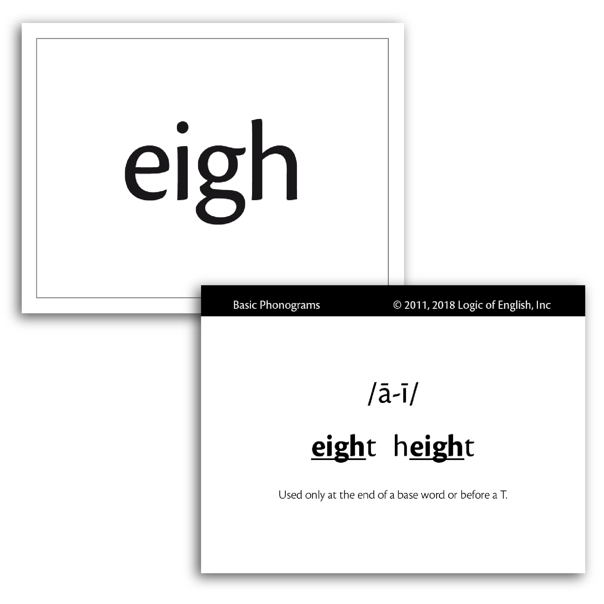 Advanced phonogram flashcards