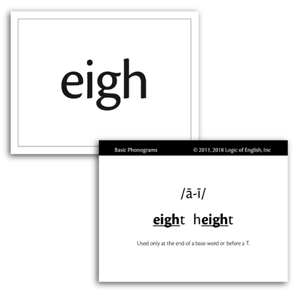 Advanced phonogram flashcards