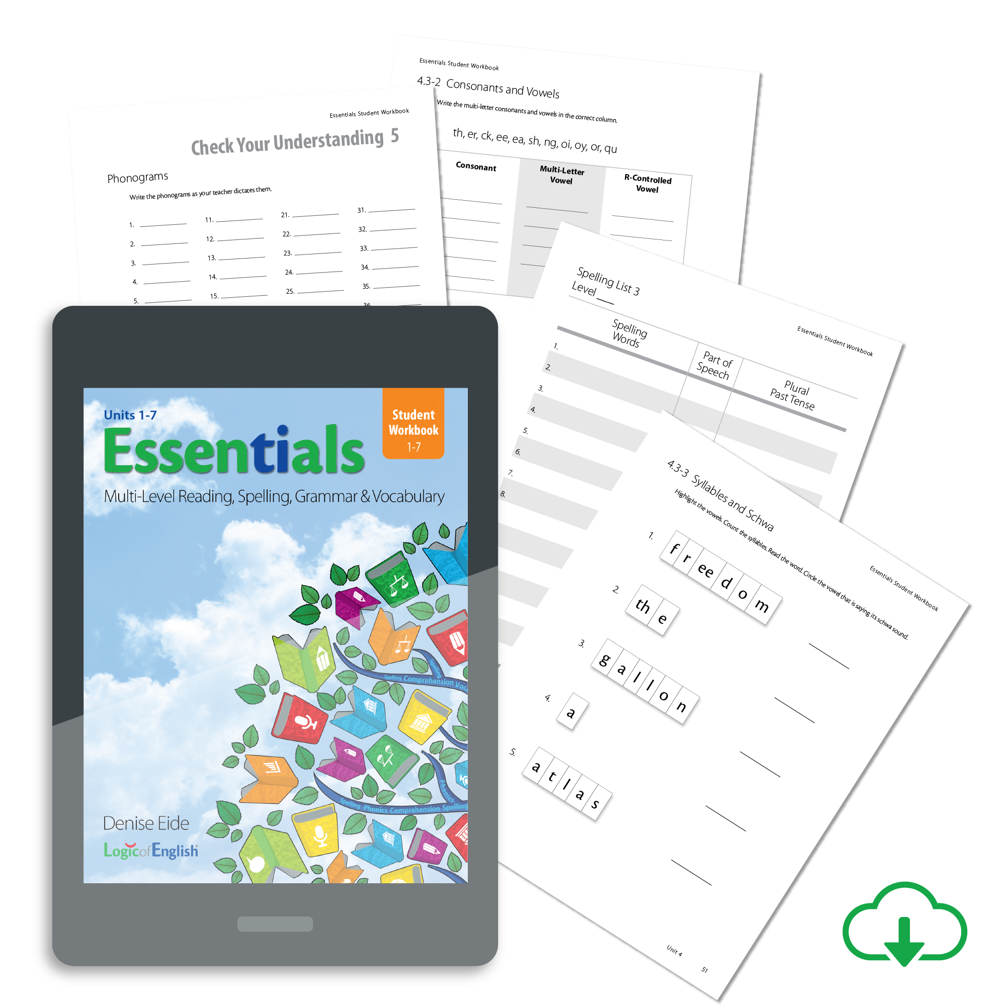 Essentials Worksheet Essentials 1-7 Student Workbook PDF – Logic Of English