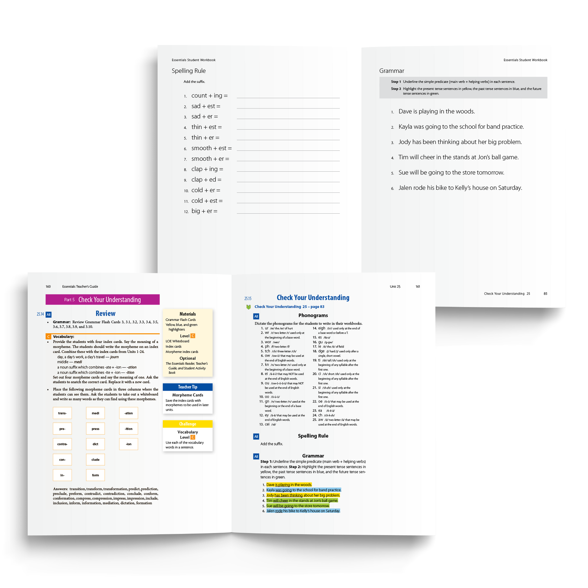 Teacher's Guide and Student Workbook for Essentials Units 23-30 - Check Your Understanding