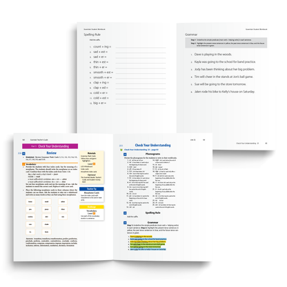 Teacher's Guide and Student Workbook for Essentials Units 23-30 - Check Your Understanding