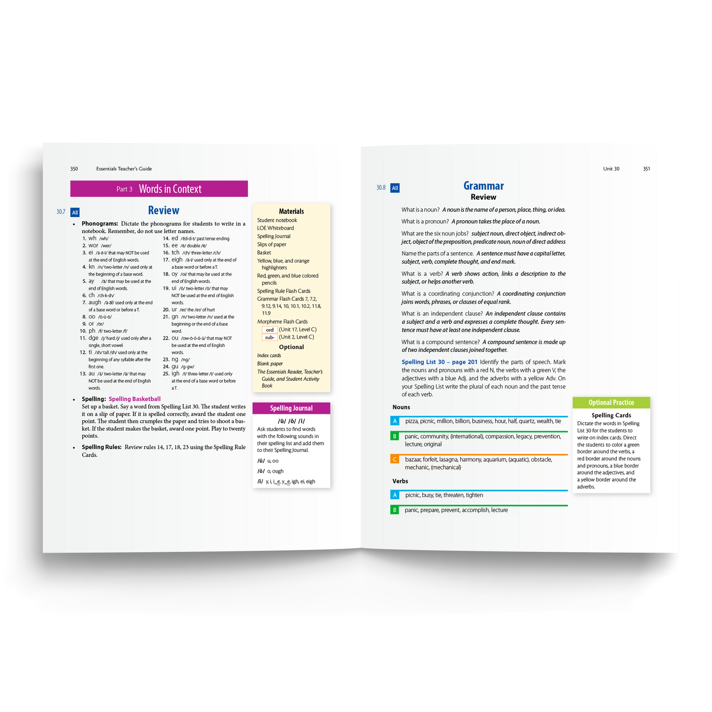Sample of Teacher's Guide for Essentials Units 23-30 - Part 3