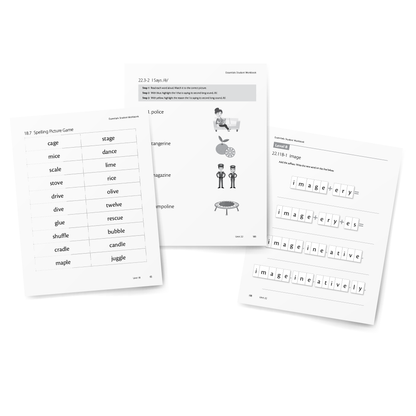 Sample of Student Workbook for Essentials 16-22 - Games and Activities