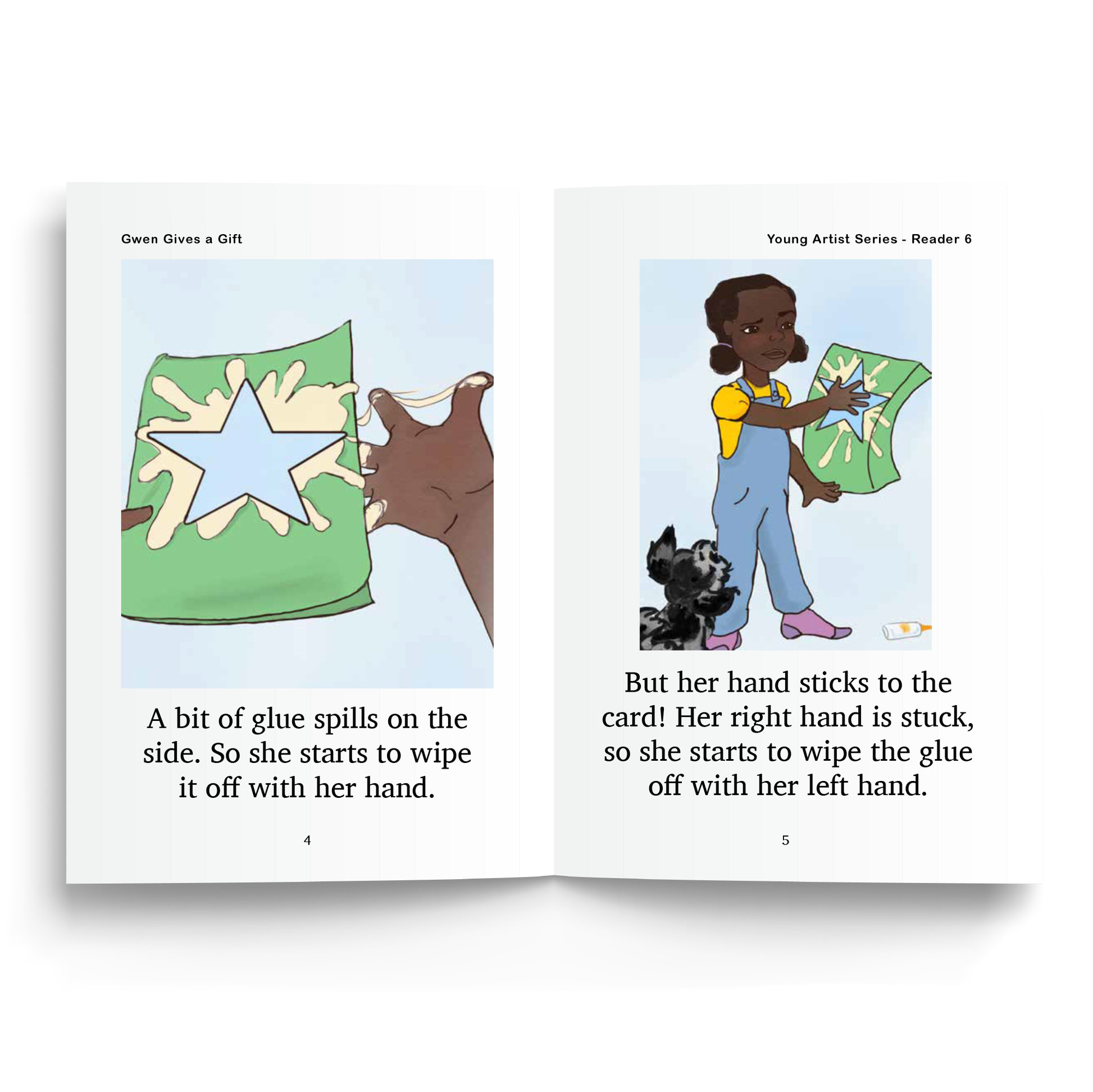 Sample of Foundations B Young Artist Series Reader Set - "Gwen Gives a Gift"