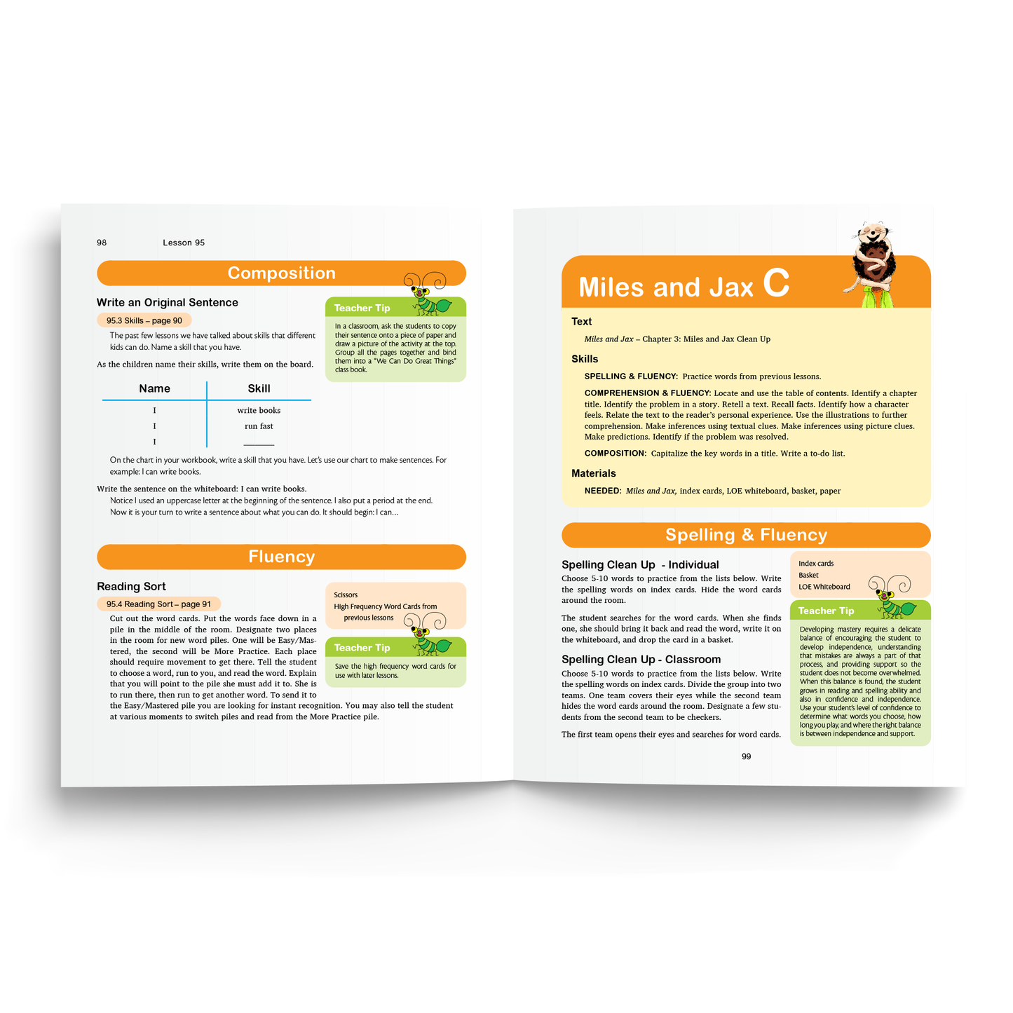 Sample of Teacher's Manual for Foundations C - Miles and Jax C