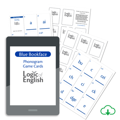 Bookface Phonogram Game Cards - PDF Download