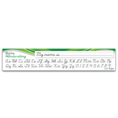 Rhythm of Handwriting Cursive Desk Strip