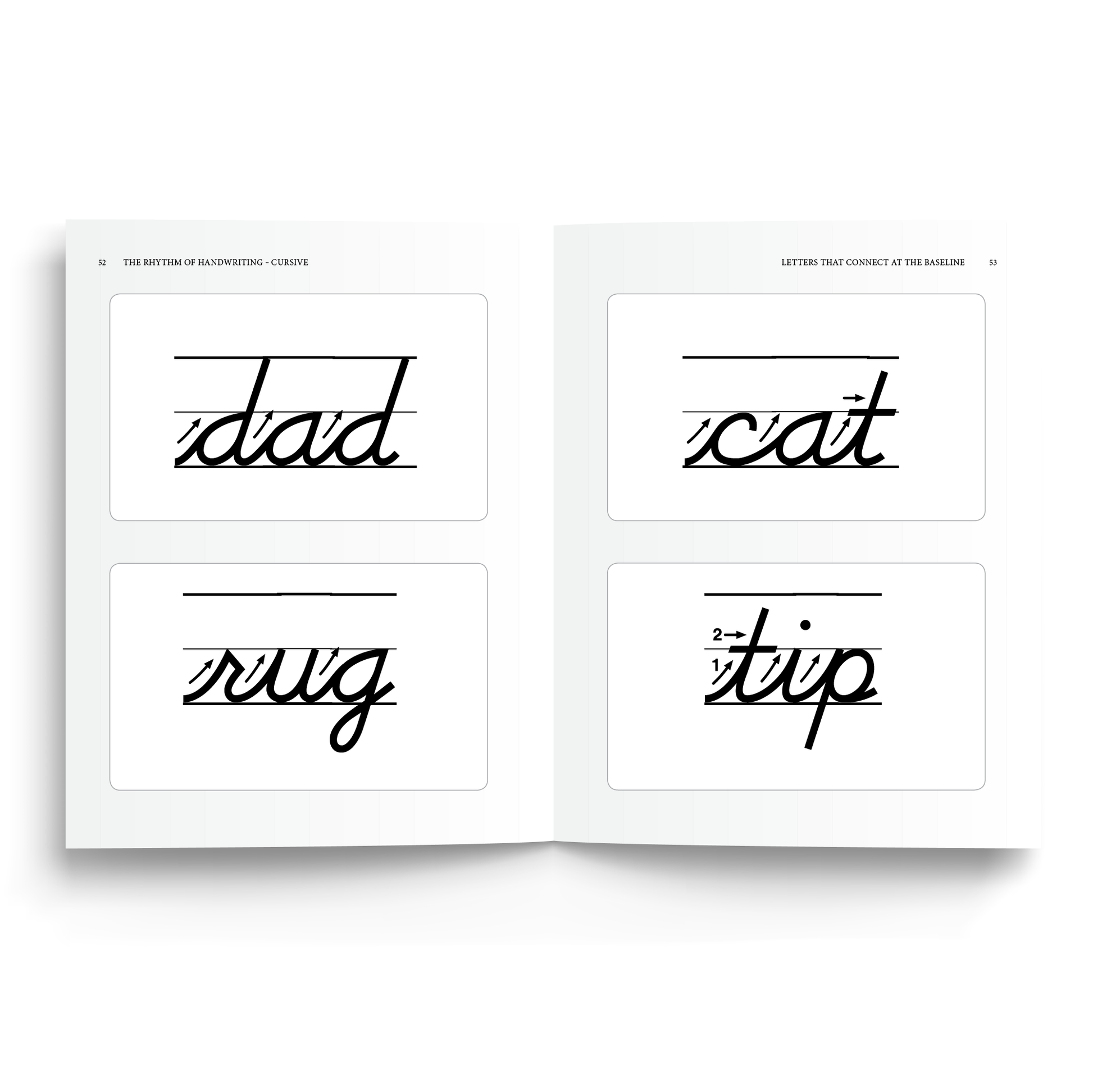 Sample of Rhythm of Handwriting Cursive Student Book