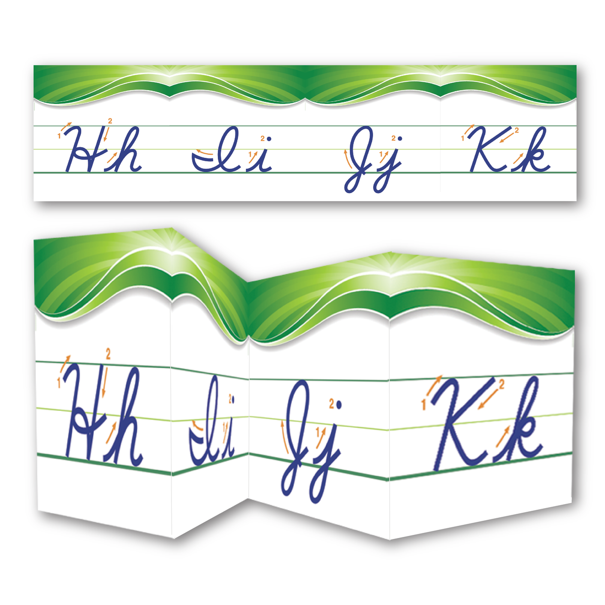 Cursive Alphabet Wall Strip Classroom Wall Strips - Cursive – Logic Of English