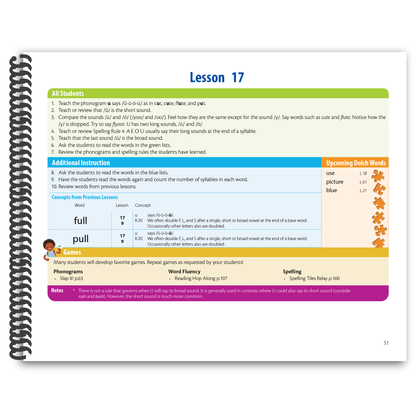 Sample of Sounding Out the Sight Words - Teacher Side Lesson 17